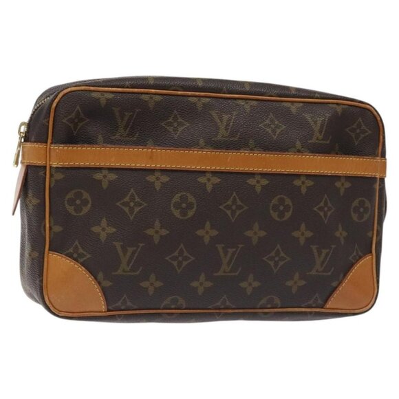 LOUIS VUITTON Monogram Compiegne 28 Clutch Bag M51845 LV Auth - Picture 1 of 16